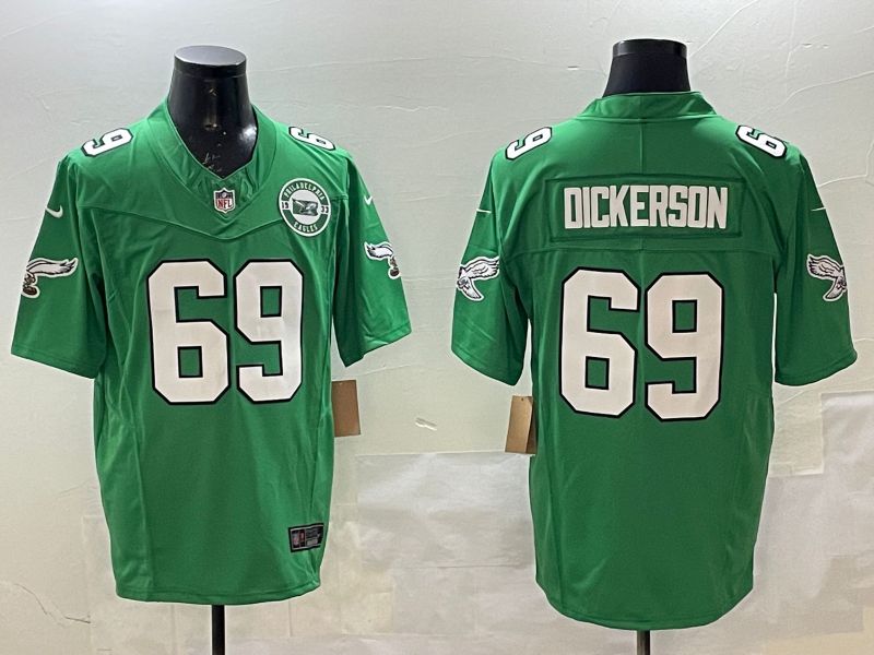 Men Philadelphia Eagles #69 Dickerson Green Retro three generations 2025 Nike Limited NFL Jersey style 4->philadelphia eagles->NFL Jersey